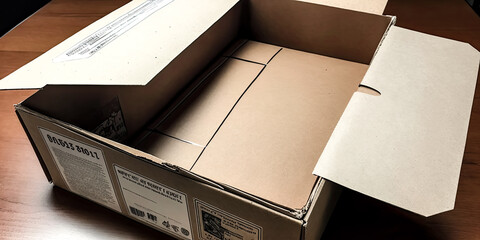 Wall Mural - a box of books was neatly organized and tidied up, with the boxes being cleared out to make way for 