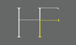© Malik Yousaf - HF FH H F Initial Letter Vector Logo Design