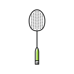 Wall Mural - racket badminton color icon vector illustration