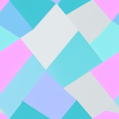 Poster - Abstract geometric seamless pattern featuring graphic design cubes, with a seamless background in pale colors, generative ai