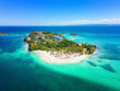 Cayo Levantado Bacardi Island. Popular destination for excursion to Samana, Dominican Republic