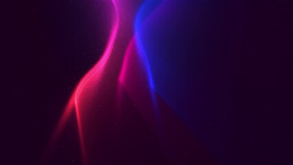 Wall Mural - color smooth particles and lines. infinity deep space. abstract lines. loop background