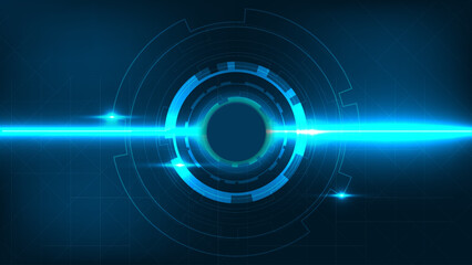 Wall Mural - futuristic innovative graphic background, modern tech geometric wallpaper