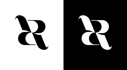 Poster - Letter r initial logo Monogram icon Design Concept