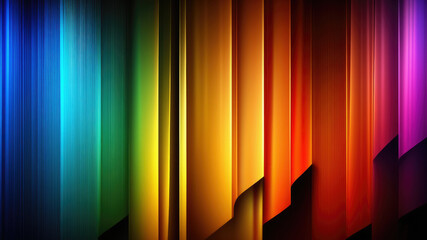 Wall Mural - Abstract colorful rainbow background for design or presentation, colorful curtain background. Generative AI