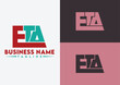 Letter ETA logo design, ETA letter logo