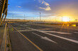 © Mathias Weil - road sunset spain airport sun glow blue sky backplate