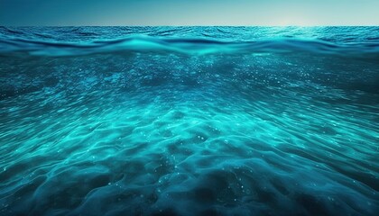  the water is very blue and it looks like it is under water.  generative ai