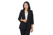 Young Business Woman Wearing Professional Office Suit Isolated