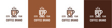 Letter EP And PE Coffee Logo, Suitable For Any Business Related To Coffee, Tea, Or Other With EP Or PE Initials.