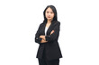 Young Confident Business Woman Wearing Professional Office Suit Isolated