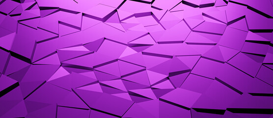 Wall Mural - Abstract purple background with sharp edge triangles and polygons, polygonal abstract wallpaper with geometric shapes and texture patterns color gradient backdrop