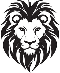 lion head logo icon, lion face vector illustration, on a isolated background, eps