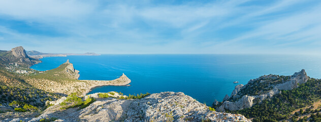 Fototapete - Coastline of Novyj Svit summer view (Crimea, Ukraine)