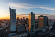 © okonato - Modern Warsaw skyscrpaer panorama from palace of science and culture