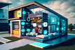 © VicenSanh - smart home house management system using augmented reality, illstration, future concept, generative ai