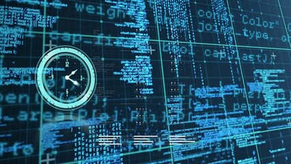 Animation clock data processing over grid