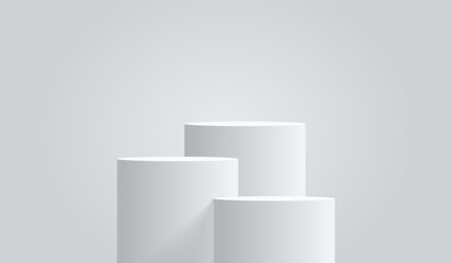 3d background products display podium. background vector 3d rendering with podium. stand to show cos