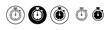 © OLIVEIA - stopwatch icon vector illustration. Timer sign and symbol. Countdown icon. Period of time