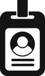 © anatolir - Id card icon simple vector. Team person. Office staff