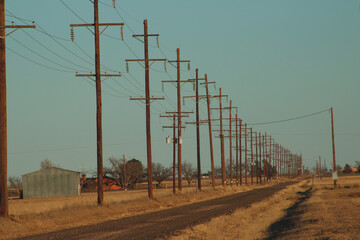 lines in the countryside