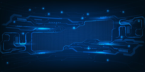 Vector illustrations of futuristic grid line circuit communications hi tech background.Digital innovation and technology concepts.
