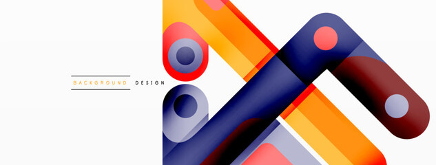 Colorful dynamic stripe composition. Lines geometric creative abstract background for wallpaper, banner or landing