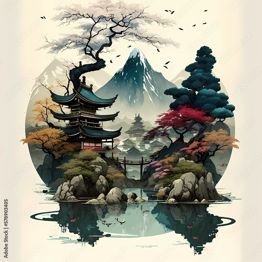 Discovering the Beauty of Japanese Landscape Art: Explore the Majestic ...