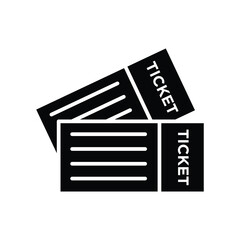 Wall Mural - ticket icon vector design template in white background