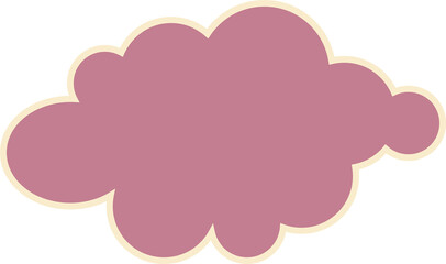 Wall Mural - Cloud pattern in Morandi colors