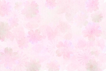  可愛いピンクの桜の花の春の背景 花の壁紙