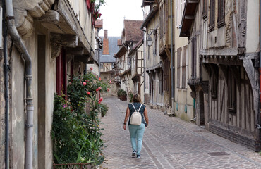 Poster - Gasse in Troyes