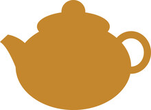 Traditional Clay Teapot For Tea Icon