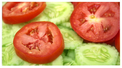 Canvas Print - Fresh Salad vegetables