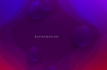 Wall Mural - Gorgeous blue and purple gradient background, oval abstract shapes