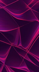 Wall Mural - Abstract background with drawing of curves color lines, futuristic concept neon design technology. Generative AI