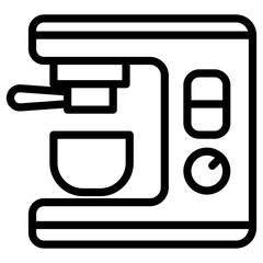 Sticker - coffee machine icon