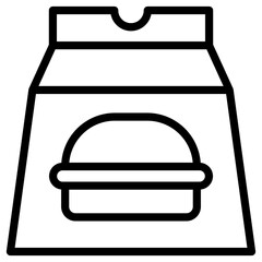 Wall Mural - takeout icon