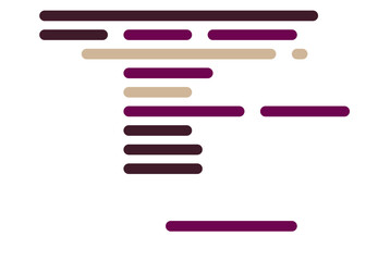 Code on screen vector illustration, flat cartoon coding lines simulation