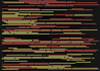 Code on screen vector illustration, flat cartoon coding lines simulation