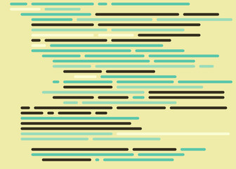 Code on screen vector illustration, flat cartoon coding lines simulation
