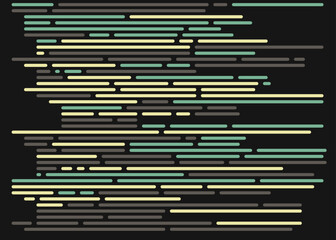 Code on screen vector illustration, flat cartoon coding lines simulation