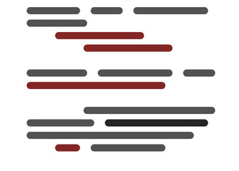 Code on screen vector illustration, flat cartoon coding lines simulation