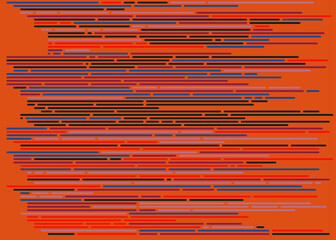 Code on screen vector illustration, flat cartoon coding lines simulation