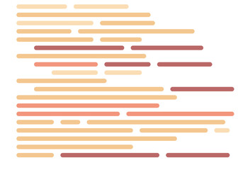 Code on screen vector illustration, flat cartoon coding lines simulation
