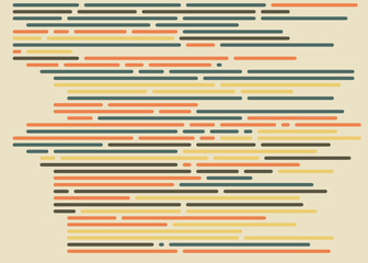 Code on screen vector illustration, flat cartoon coding lines simulation