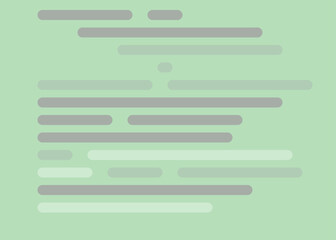 Code on screen vector illustration, flat cartoon coding lines simulation