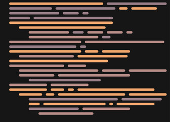 Code on screen vector illustration, flat cartoon coding lines simulation