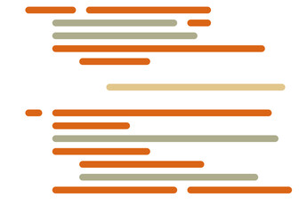 Code on screen vector illustration, flat cartoon coding lines simulation