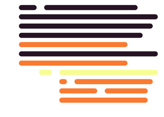 Code on screen vector illustration, flat cartoon coding lines simulation